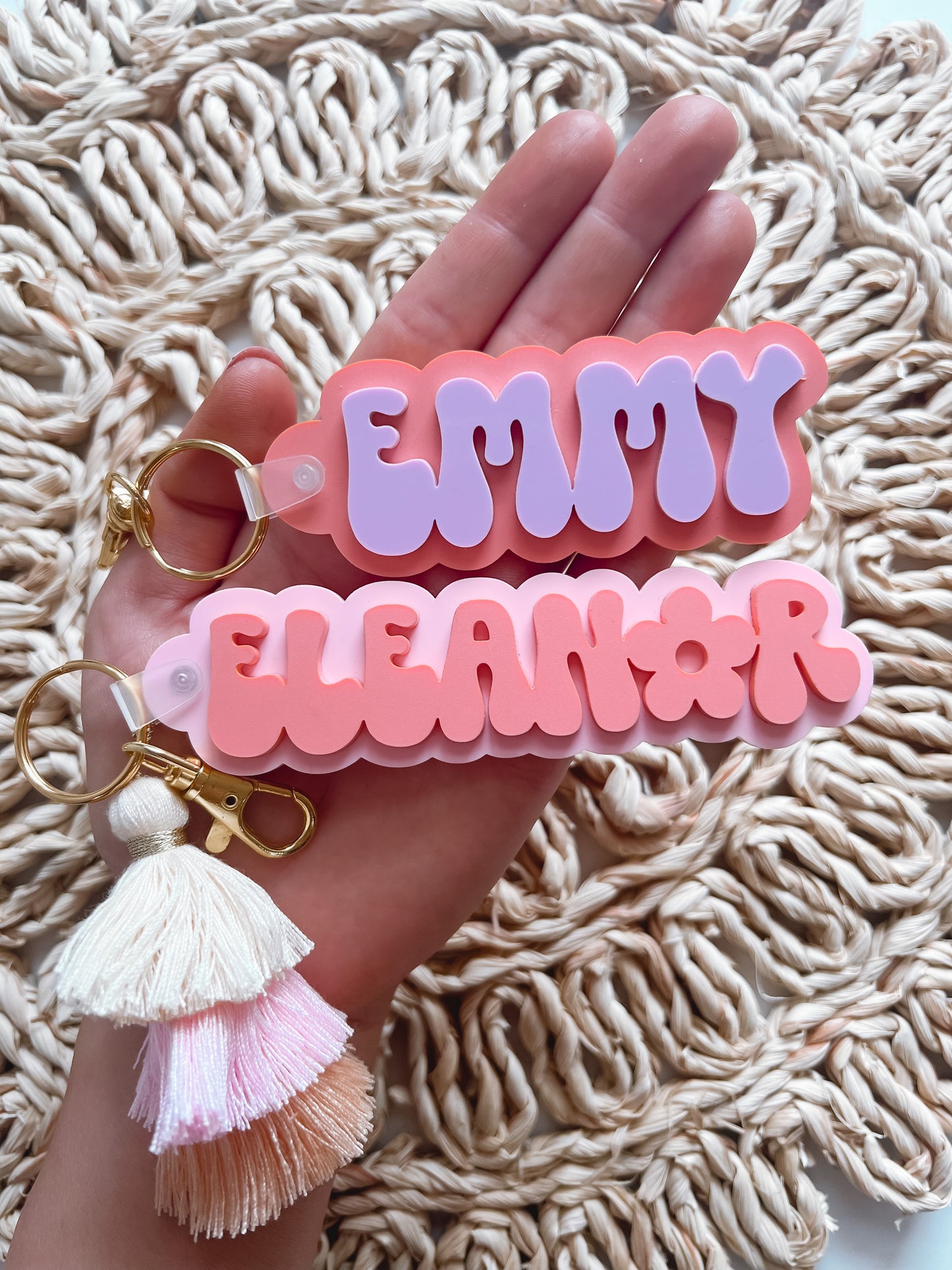 Groovy Name Keychain