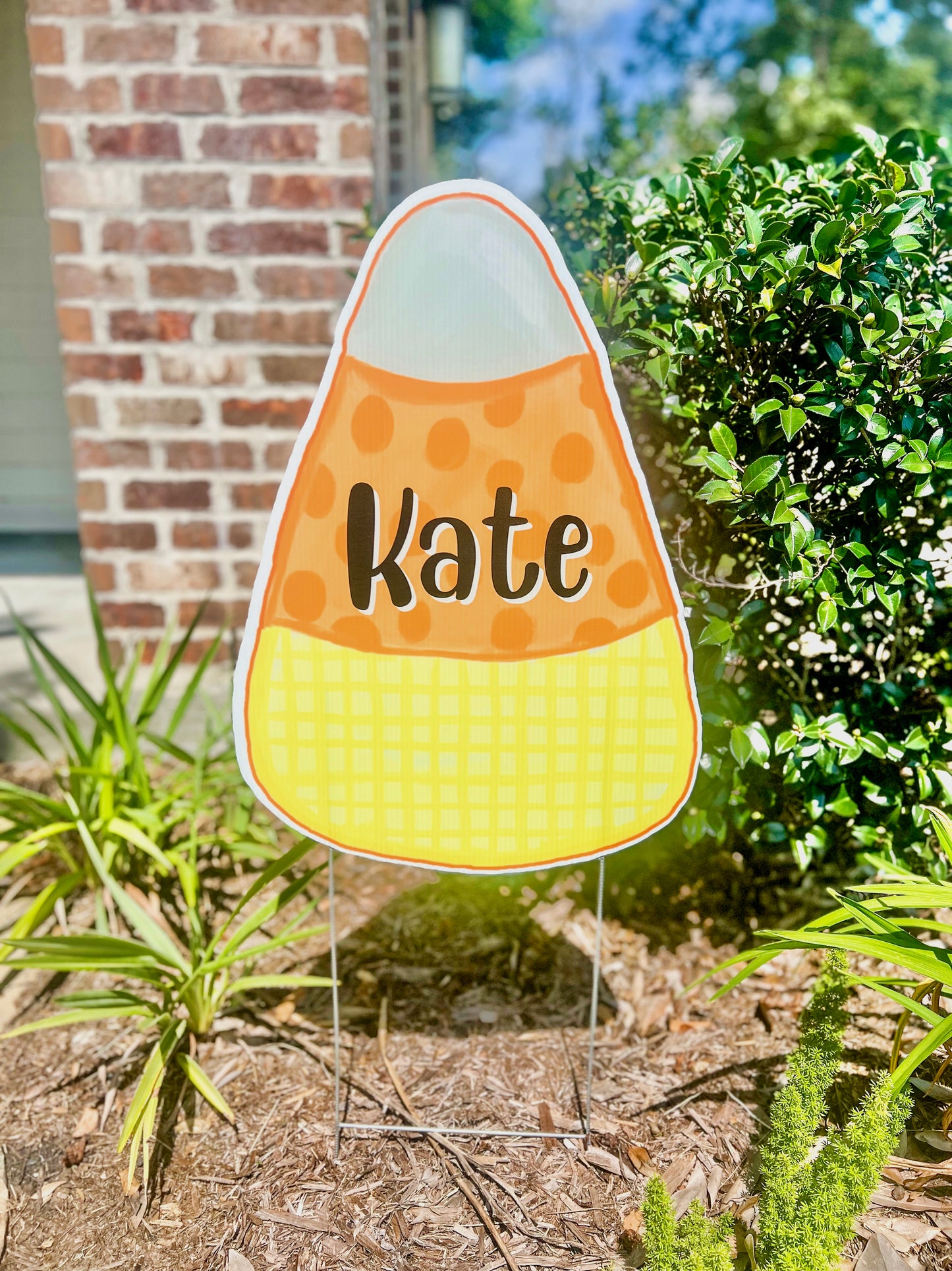 Candy Corn Yard Sign